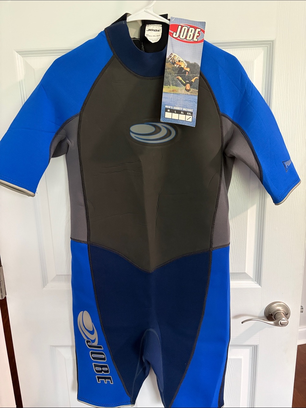Men's Blue & Gray Shorty Wetsuit